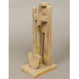 TOM THOMSON (20th century) British Abstract Figure Crank clay. 36 cm high.