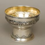 An early 20th century Arts & Crafts Danish silver pedestal bowl, hallmarked Copenhagen 1912,