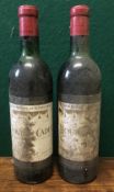 Baron Philippe de Rothschild Mouton-Cadet 1971 Two bottles.