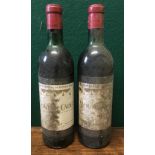 Baron Philippe de Rothschild Mouton-Cadet 1971 Two bottles.