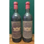 Chateau de Laveline Medoc 1973 Two bottles.