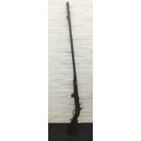 An early 18th century Italian flintlock hunting rifle by Lazarino Cominazzo 176 cm long overall.