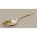 An 18th century French silver spoon with Poincon de Charge for Paris 1744-1750,