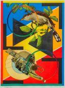 PETER PHILLIPS (born 1939) British (AR) Bird and Machine Limited edition printer's proof screen