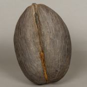 A coco de mer Of typical form. 35 cm high.