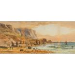 LENNARD LEWIS (1826-1913) British Coastal Scenes Watercolours, signed and dated 00,