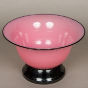 An Art glass pedestal bowl,