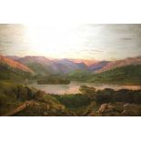 ENGLISH NAIVE SCHOOL (early 20th century) Rydal Water; together with Windermere Oils on canvas,