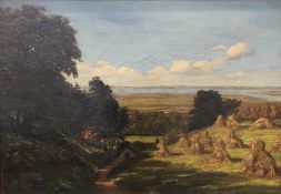 ARTHUR TREVETHIN NOWELL (1862-1940) British View at Overton, Cheshire Oil on canvas,