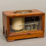 A 19th century French mahogany cased altigraph by Richard Freres, circa 1884 Of small proportions,