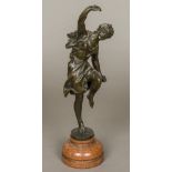 ERNEST RANCOULET (1870-1915) French Female Dancer Bronze, signed,