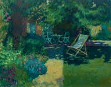 ANNABELLE GOSLING (born 1942) British (AR) Summer Garden Oil on canvas, signed, framed. 90 x 70 cm.