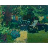 ANNABELLE GOSLING (born 1942) British (AR) Summer Garden Oil on canvas, signed, framed. 90 x 70 cm.
