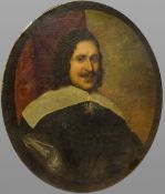 Circle of DANIEL MYTENS (1590-1647) Dutch Portrait of a Gentleman Oil on canvas, framed. 62 x 74.