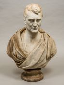JOHN FRANCIS (1780-1861) British Bust of James Loch MP (1780-1855) Carved marble,