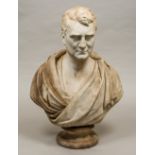 JOHN FRANCIS (1780-1861) British Bust of James Loch MP (1780-1855) Carved marble,