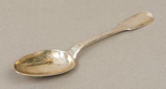 An 18th century French silver spoon with