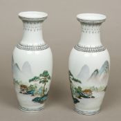 A pair of Chinese Republic period porcel