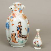 A 19th century Japanese lobed vase