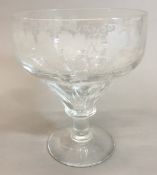 A 19th century oversized wine glass