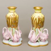 A pair of Royal Worcester Aesthetic porc