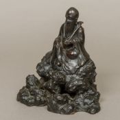 An 18th century Chinese patinated bronze