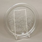 A Lalique glass charger