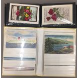 A quantity of postcards, Liner yachts topographical, etc.