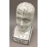 A phrenology head