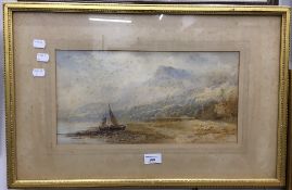 CORNELIUS PEARSON, Scene on the River Mawddach, near Barmouth, North Wales, watercolour,