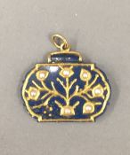 A lapis pendant