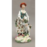 A 19th century porcelain figure,