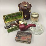 A small quantity of smoking accoutrements