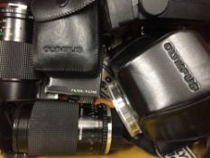 A quantity of camera equipment