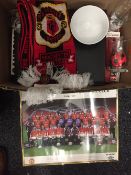 A collection of Manchester United memorabilia