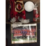 A collection of Manchester United memorabilia