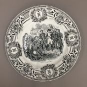 A 19th century plate depicting Napoleons defeat on Madrid
