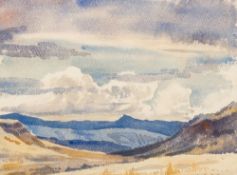 ROWENA BUSH (1917-1998) South African, Rift Valley, Watercolour,