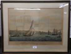 TG DUTTON After SCHETKY, Her Majesty's Revenue Cutter Vigilant, coloured print,