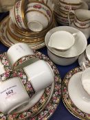 Two part florally decorated tea and coffee services