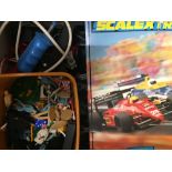 A quantity of toys, including Scalextric,