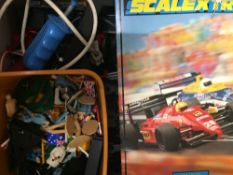 A quantity of toys, including Scalextric,