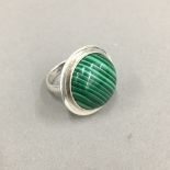 A malachite ring