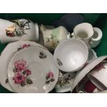 A quantity of miscellaneous china tea wares, etc.