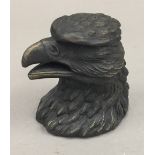 A bronze inkwell formed as an eagle