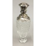 A French silver mounted scent bottle