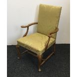 An early 20th century open armchair