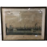 RG REEVE After J WARD, The Steam Ship Wilberforce, coloured print,