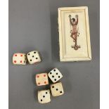 A bone dice box