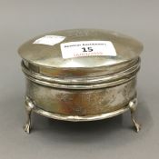 A silver trinket box